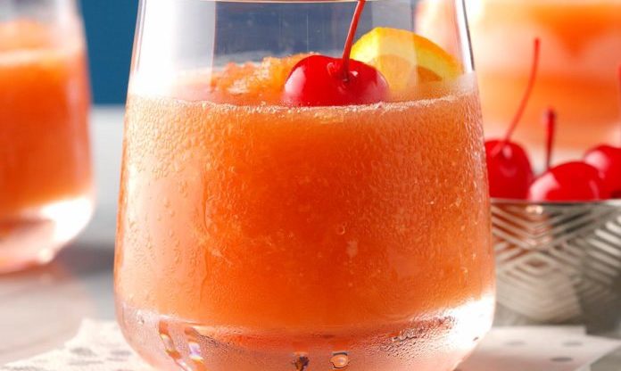 Brandy Old fashioned slushy